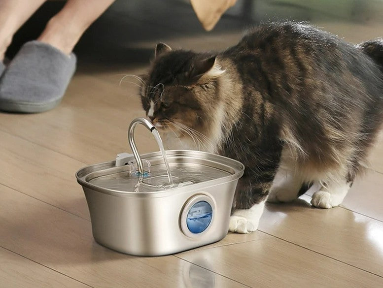 PetCove 3.2L Stainless Steel Cat Water Fountain