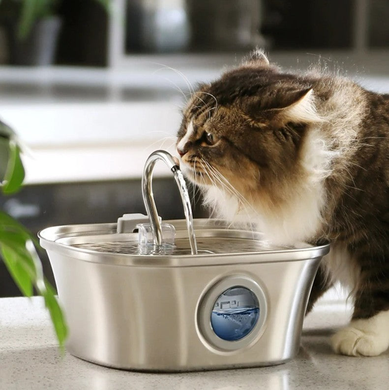PetCove 3.2L Stainless Steel Cat Water Fountain
